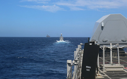 菲美2度聯合南海巡邏演習 爆2解放軍艇尾隨跟蹤