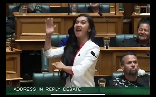 (影) 看我「祖靈」的厲害！抗議遭歧視 最年輕紐西蘭毛利女議員大跳戰舞