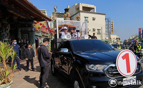 吳欣盈台南車隊掃街 民眾激喊：「阿麗」我愛你