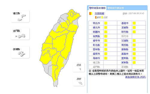 快訊》全台大雨特報 南部恐有雷擊與冰雹！