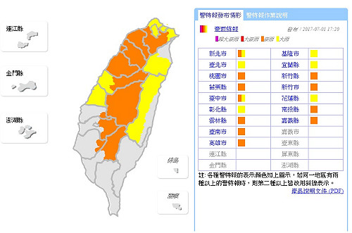 快訊》大雨特報升級！ 北部、中部嚴防豪雨
