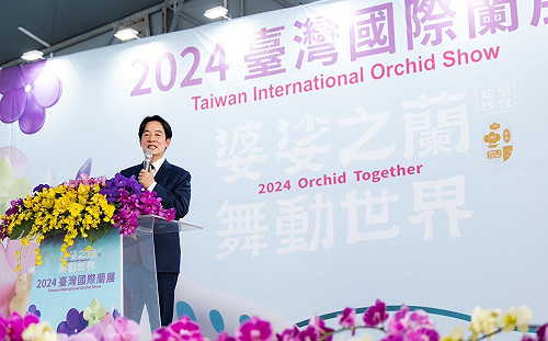 如同荷蘭鬱金香 賴清德盼讓蘭花成為台灣的識別