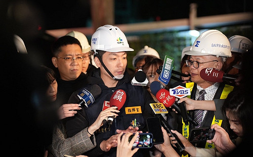 台北市慶城街工地路面塌陷！蔣萬安：擋土牆「導溝」施作不佳造成