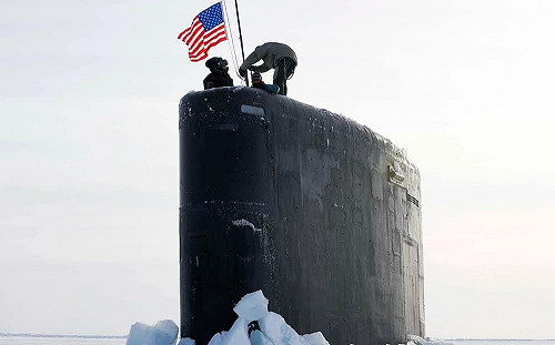 美洛杉磯級潛艦極地破冰 美英法澳加聯演「冰營行動」