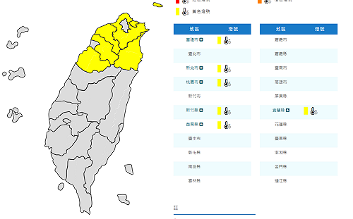 快訊》降溫範圍擴大！氣象署：6縣市低溫特報