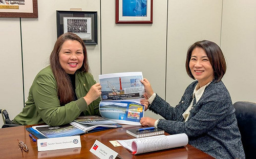 拜會美國會台灣連線議員 周春米分享屏東太空產業計畫  