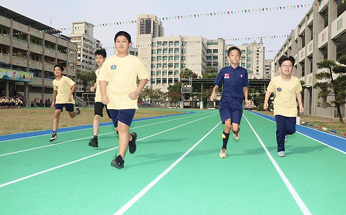 兒童節最佳禮物  高市大同國小全新跑道落成啟用