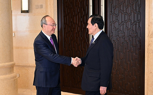 馬英九會北京市委書記 再提「擱置爭議、擁有互信、共創雙贏」