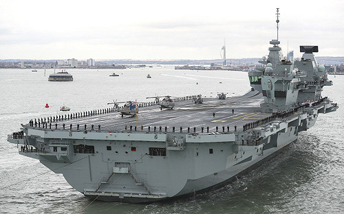 英國航艦打擊群印太部署 「威爾斯親王」3月率多艦啟程