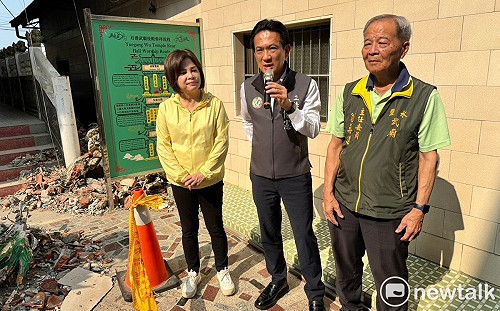 鹽水武廟月津國小地震受損  林俊憲邀相關單位會勘修復