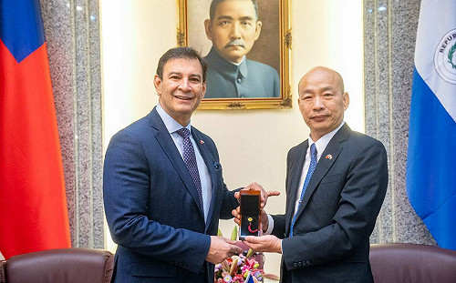 巴拉圭參議院議長拜會韓國瑜  並邀請他訪問該國 