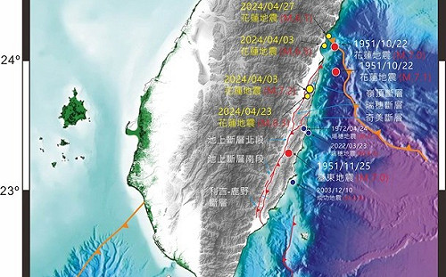 再現規模7強震？專家：縱谷斷層系統3處百年未有大地震