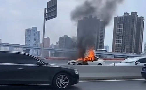 中國電動車很「火熱」! 繼問界焚車3死後 上海又有火燒車1人送醫