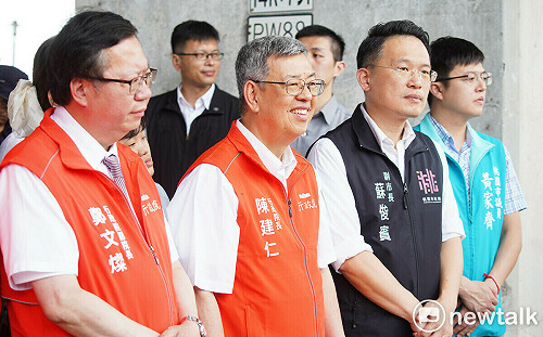 視察國2增設中路交流道 陳建仁盼工程如期、如質、如實完工