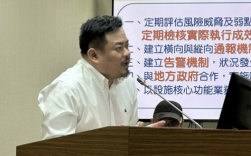 洪申翰籲台馬海纜列關鍵基礎設施  國安局允向政院提意見