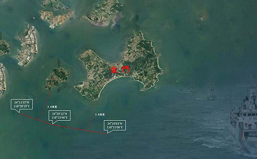 又來！中國海警本週第2次金門海域執法巡查 距大金、小金3.8浬