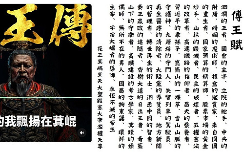 繼蔥師表後 青鳥行動再現神曲「傅王傳」網叫好