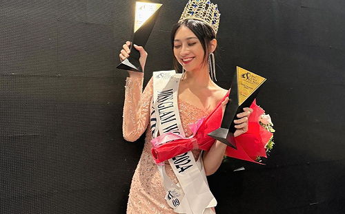 中信啦啦隊高曼容奪「世界選美冠軍」！嗨喊：Taiwan我們做到了