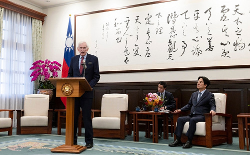 AIT前主席莫健會見賴清德 籲台美需確保不受外來勢力干預