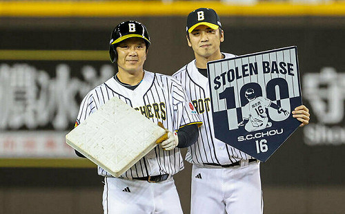 周思齊開心拔大巨蛋壘包 「百盜前輩」教拍照角度