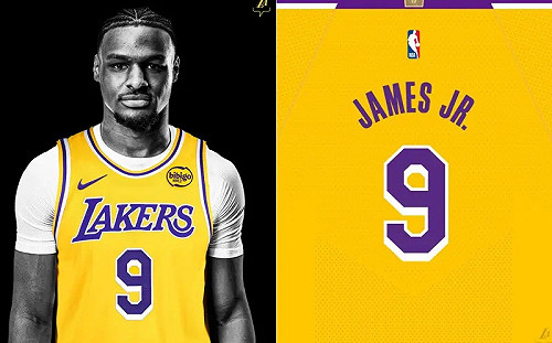 Bronny球衣號碼出爐 新賽季將披9號戰袍