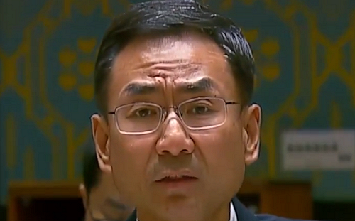 (影) 耿爽不爽了! 中國外交陷困境 他整個眉頭糾結在一起.....