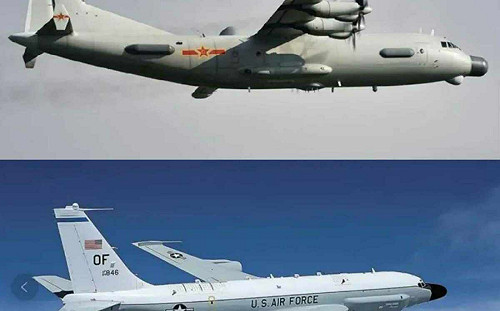 咆哮者、RC-135首度對戰運-9、815A ! 傳中美偵察機電子戰 南海緊張對峙12小時