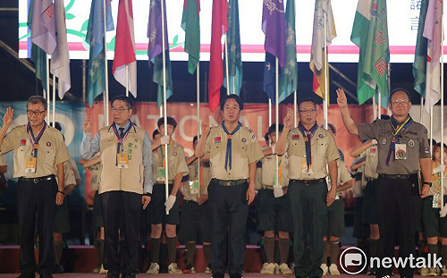 賴總統參加全國童軍大露營開幕 童軍式歡呼展現臺南熱情