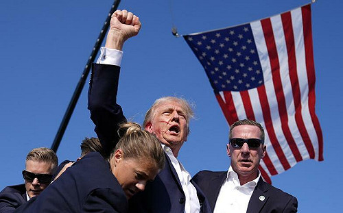 川普被槍擊反豎立經典形象 謝金河：為競選帶來更大加分