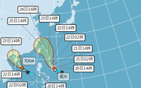 今年第3號颱風「凱米」生成　路徑曝光！ 氣象署：最快下週二發海警
