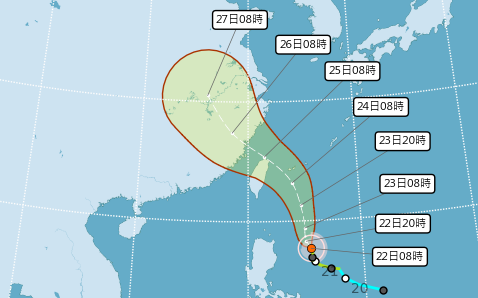 颱風假有望？凱米路徑更近台灣 暴風圈侵襲率「8縣市破90%」