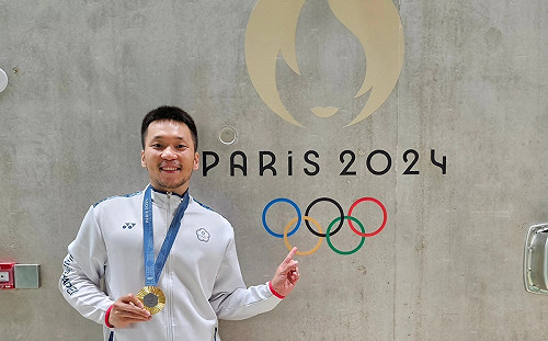 李洋奧運二連霸 金門縣發550萬獎金  宣示建國際羽球館培育選手 