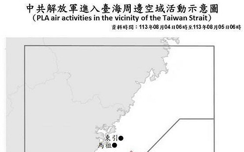 又來秀肌肉！18共機艦擾台 6架次越中線 現蹤東部海域