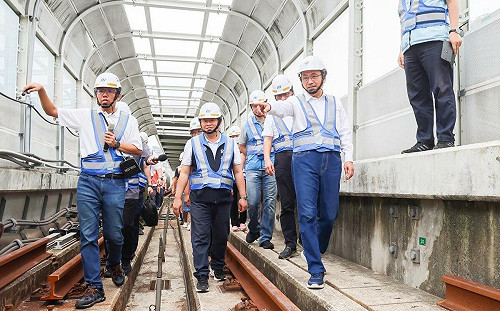 視察環狀線復原進度 侯友宜：拚年底復駛