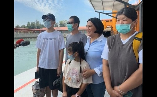 (影)軍人釣客滯留大陸5個月 陳玉珍今帶家屬接人返回金門