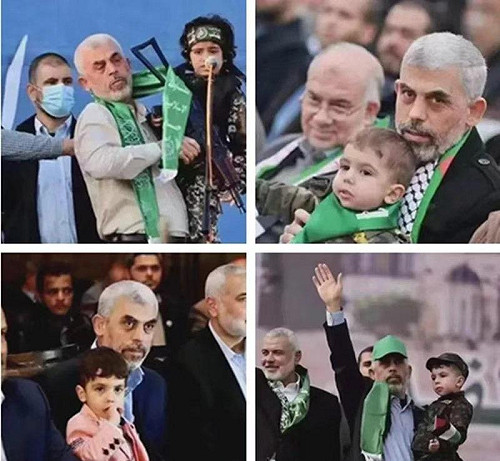 (影) 慈愛祖父？哈瑪斯新領袖公眾場合常抱小孩 其實用心極狠毒！