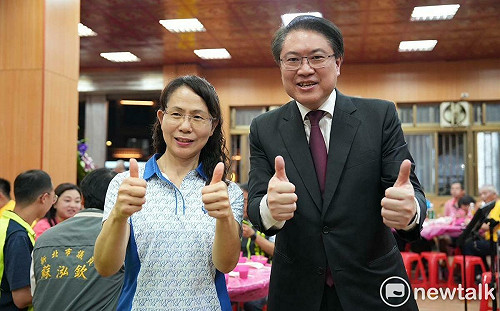 林右昌現身新北鶯歌同框拳擊女將林郁婷母親