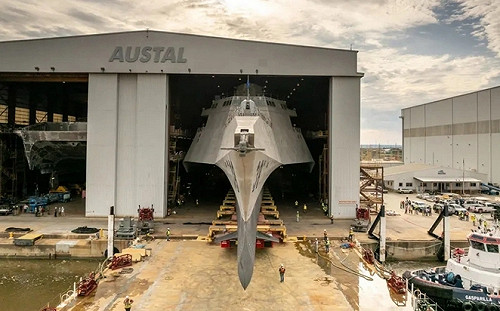 美國最後一艘獨立級濱海戰鬥艦下水 配備NSM導彈 將部署到太平洋地區