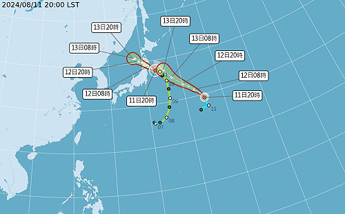「山神」颱風生成！跟隨「瑪莉亞」直撲日本東北　不影響台灣