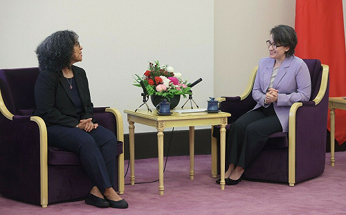 蕭美琴接見美國眾議員 感謝支持台灣有意義參與國際組織