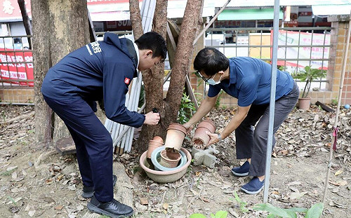 開學前落實防疫 吳立森巡視高市校園傳染病防治工作