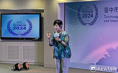 詹怡宜代言台中青年模聯營 鼓勵高中生須做三件事