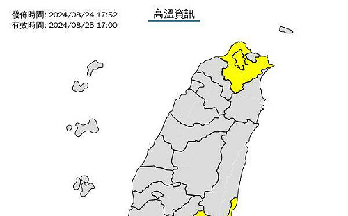 明日恐上飆36度！4縣市發布高溫警告