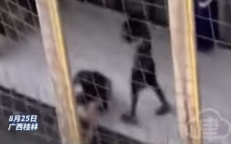 （影）2黑人跑到警察局前打人沒人管 廣西警察局：未接獲報案
