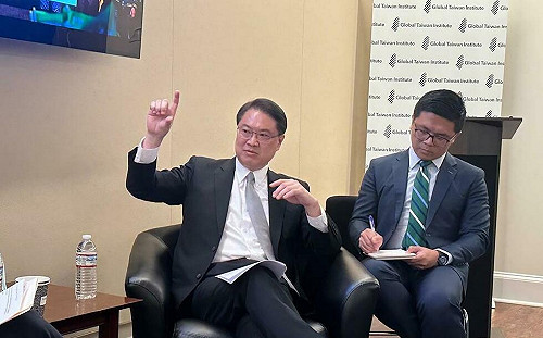 林右昌赴華府GTI演說　談經濟與國防韌性：民進黨是成熟的執政黨