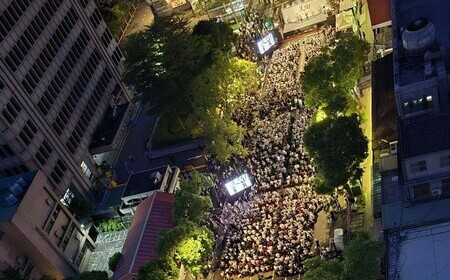 上萬小草「匯聚成台灣的形狀」民眾黨：一定會因為有我們變得更好