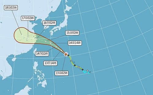 今明水氣多外出帶雨具！輕颱貝碧佳最新路徑曝、中秋後恐有新颱風