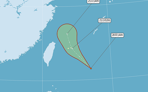 新熱帶性低壓生成！掠過北部海面  氣象署示警：明晚起慎防強降雨