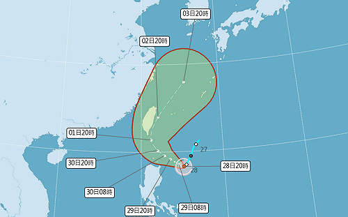 山陀兒颱風襲台今發布海陸警！雨炸北北基及東半部 6縣市大雨特報  