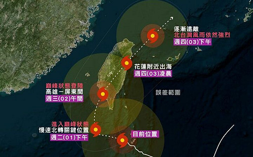 山陀兒颱風第二階段增強！粉專示警：「直攻強颱」橫掃高屏地區